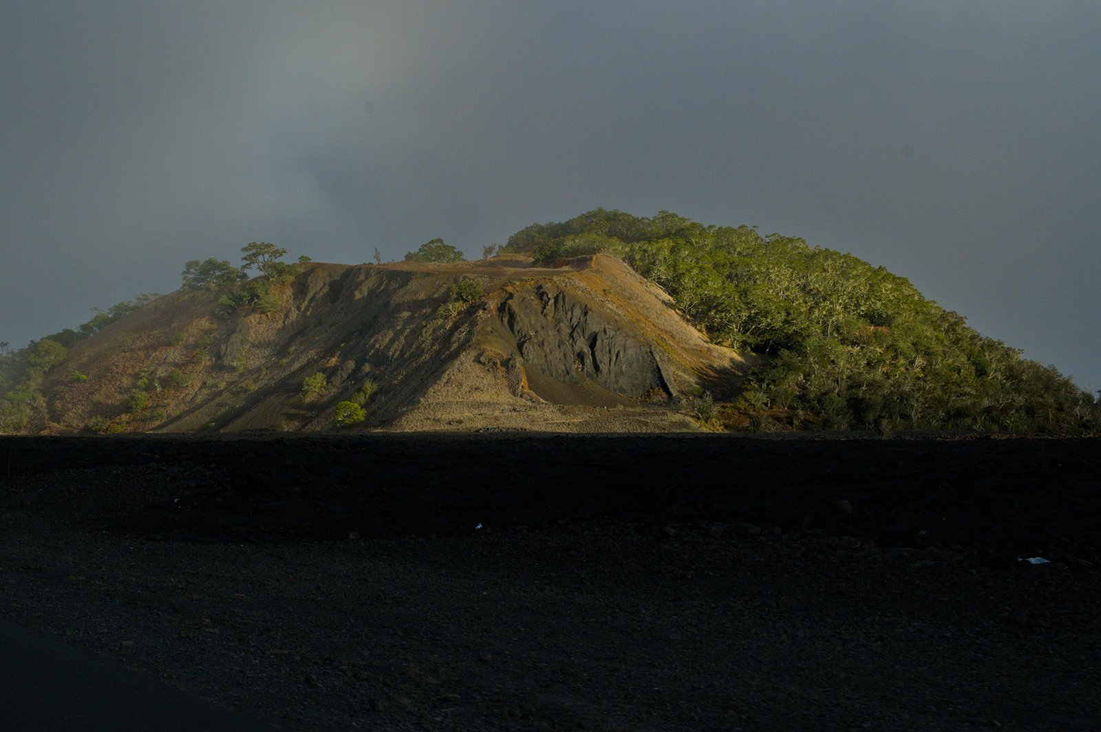 Pu'u Huluhulu Foggy Sunset