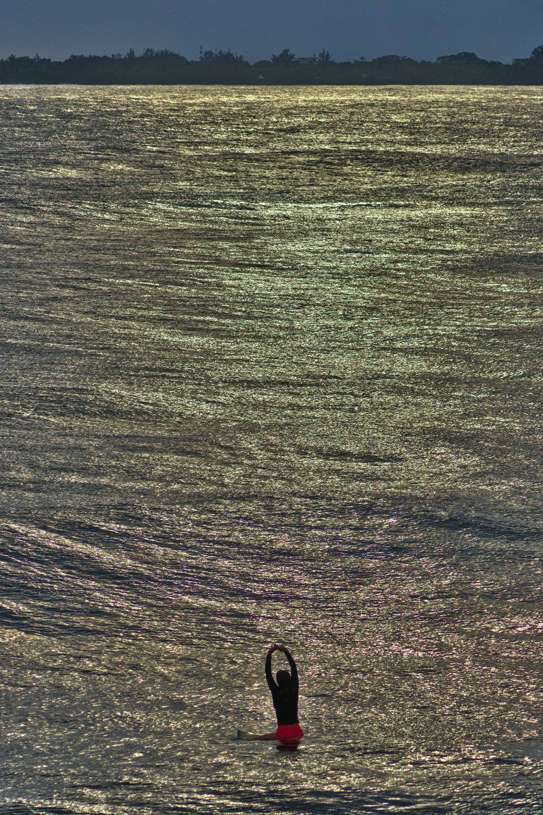 Red Shorts in a Shining Sea